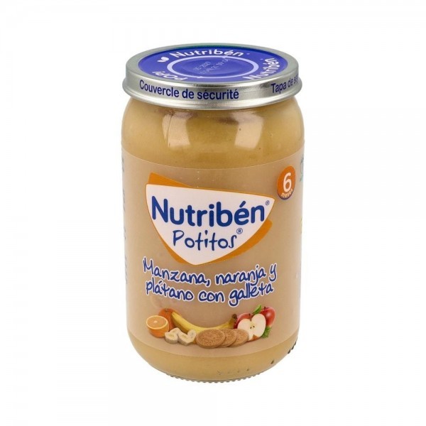 Nutriben Potito Manzana Naranja Platano Galleta 235 G +6 M