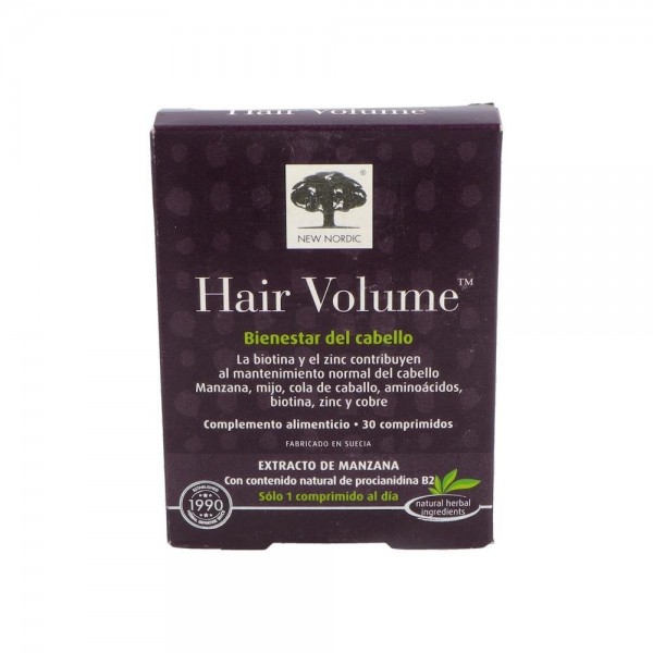 New Nordic Hair Volumen Bienestar Cabello 30 Comp