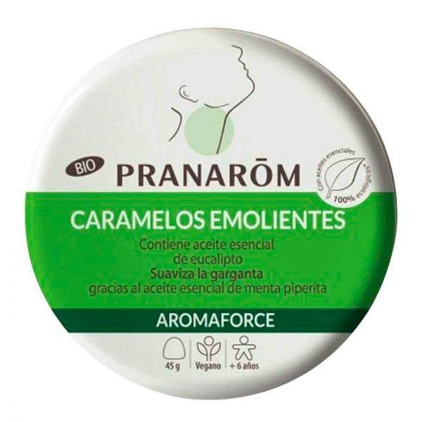 Pranarom Aromaforce Expo Caramelos Emolientes Miel+Limon 24 Un Ref 15520