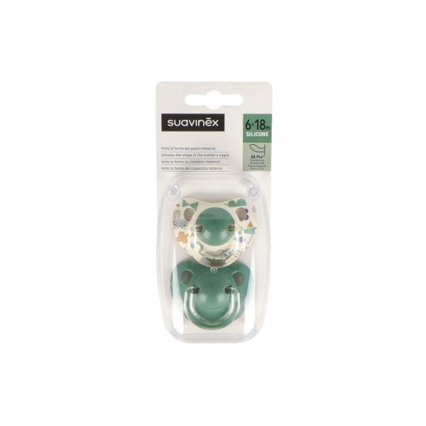 Chupete Clasico Suavinex Tet Anato Silicona 6-18 M 2 Un