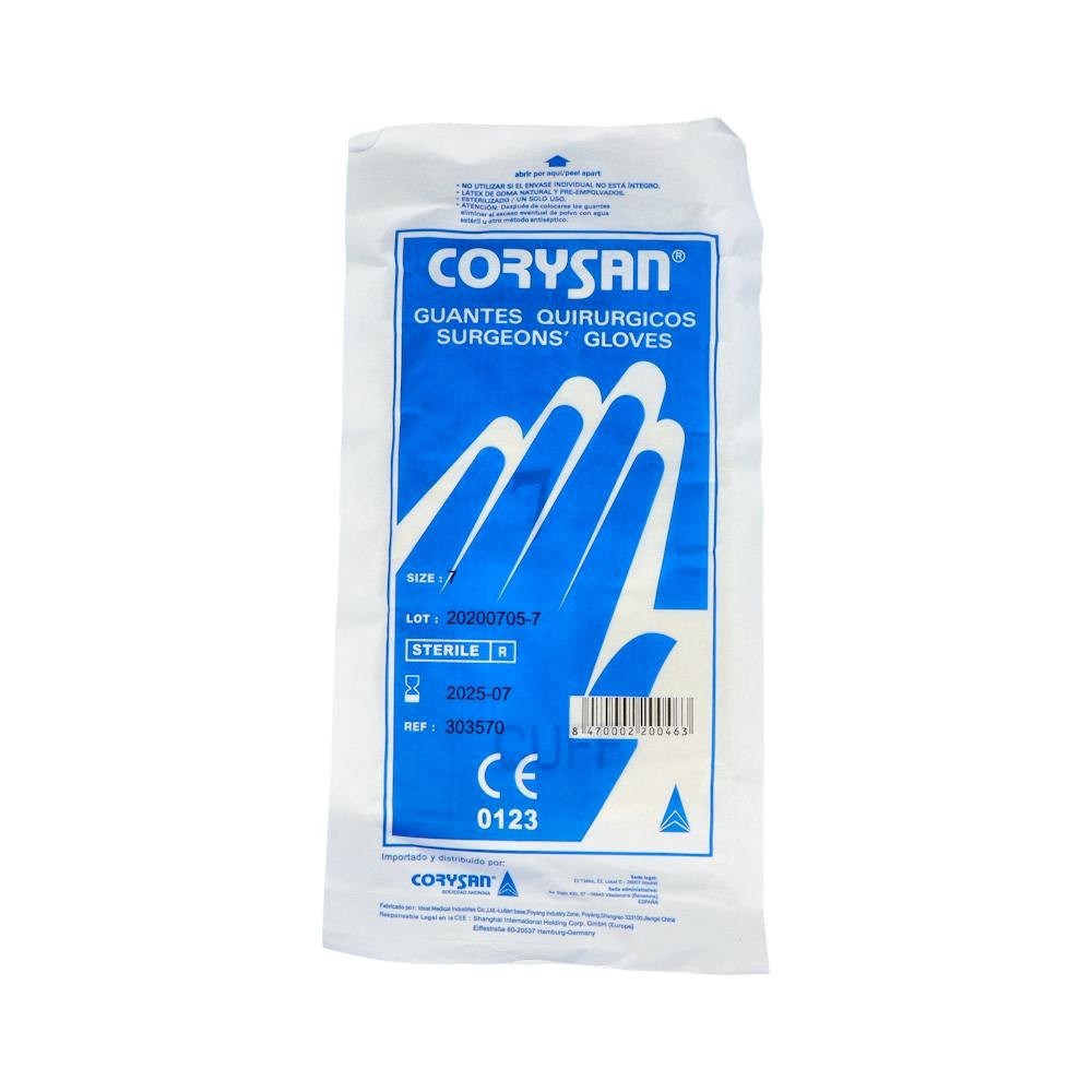 Guantes Cirugia Corysan Latex Blanco S/Polvo...
