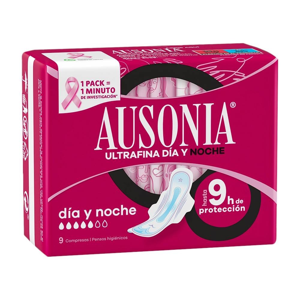 Compresa Hig Ausonia Ad Alas Noche 9 U