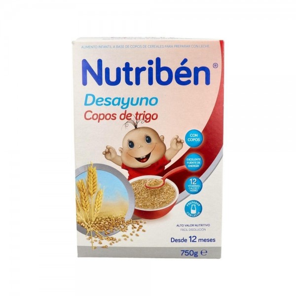 Nutriben Desayuno Copos Trigo 750 G