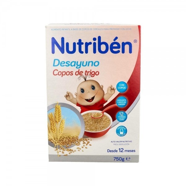 Nutriben Desayuno Copos Trigo 750 G