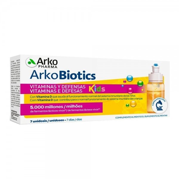 Arkobiotics Vitaminas y Defensas Niños 7 dosis Arkopharma