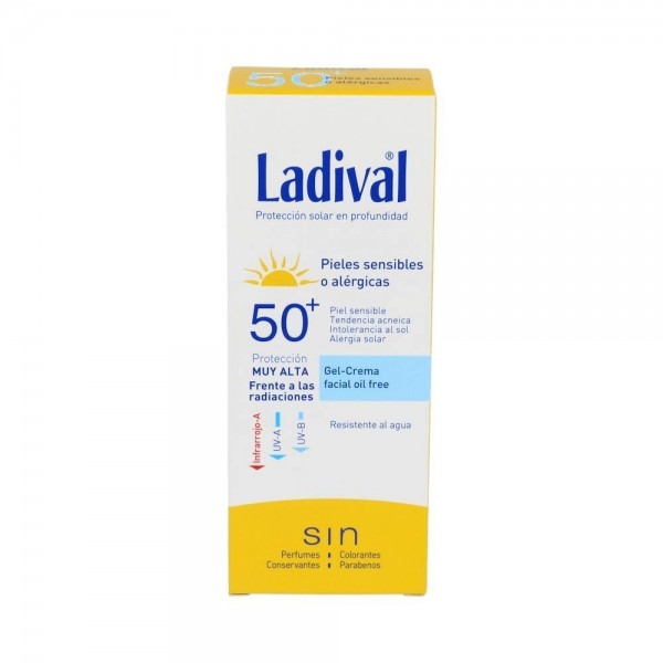 Ladival Piel Sens Gel-Cr Facial Fps 50+ Muy Alta