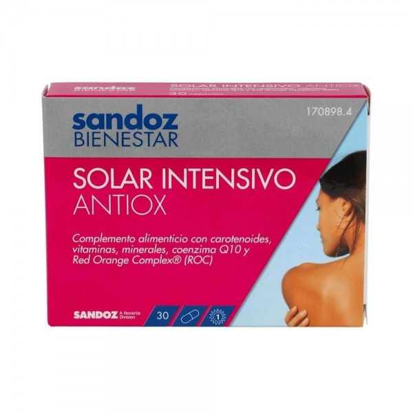 Sandoz Bienestar Solar Intens Antiox 30Cap