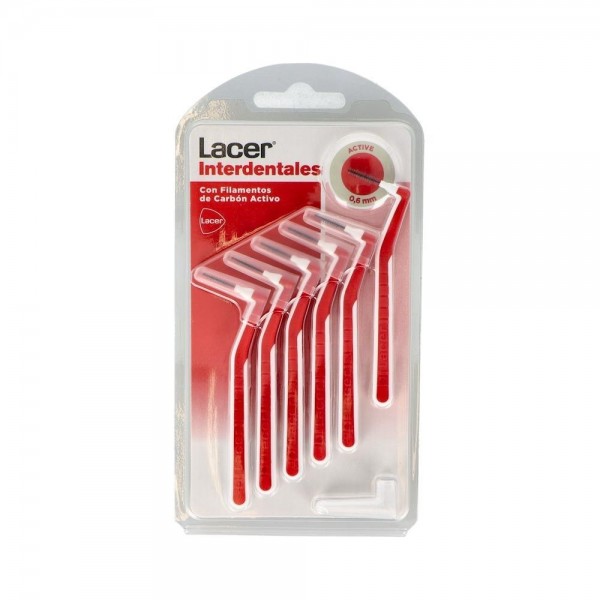 Cepillo Interdental Lacer Active Angular Rojo 6 U