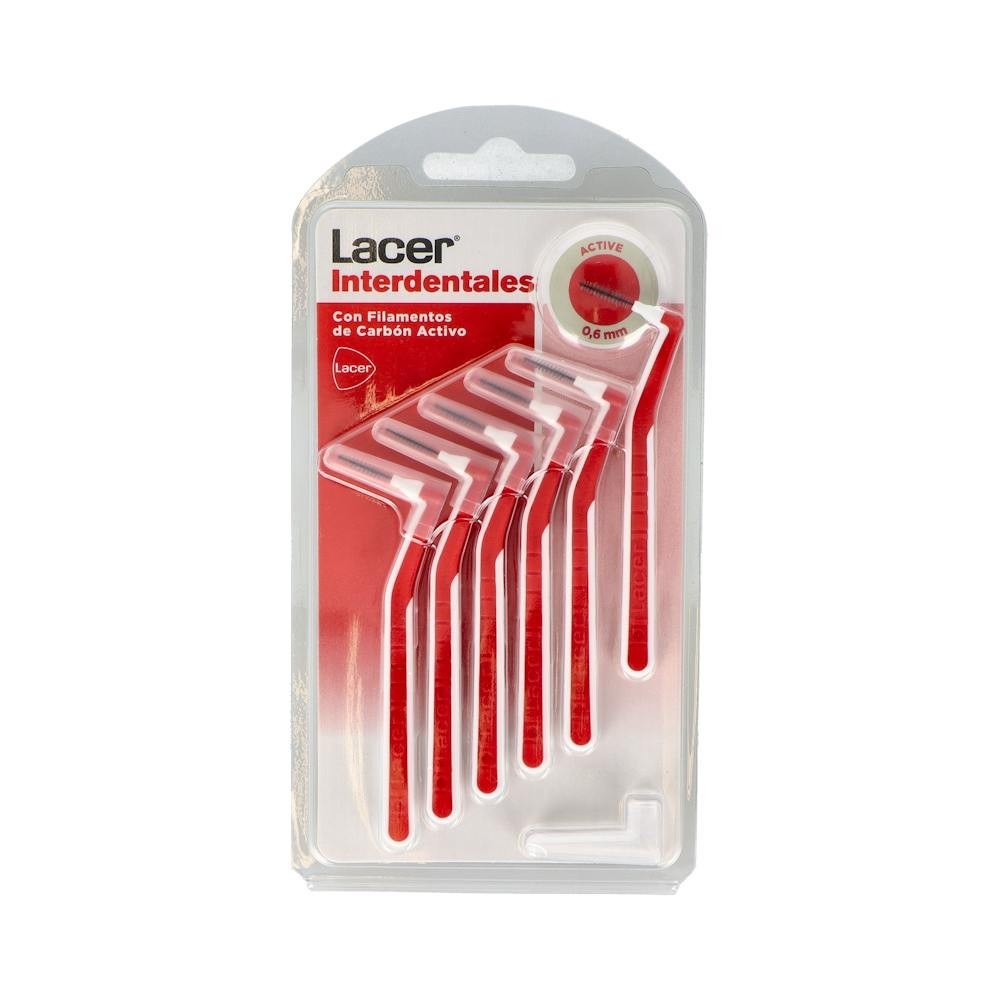 Cepillo Interdental Lacer Active Angular Rojo 6 U