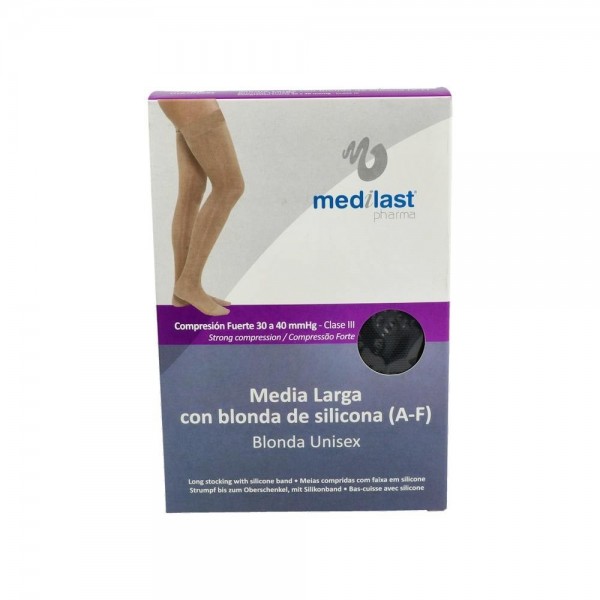 Media Medilast Lar Fte C/Blon C/Punt Negro T/Eg 27-30 Cm...