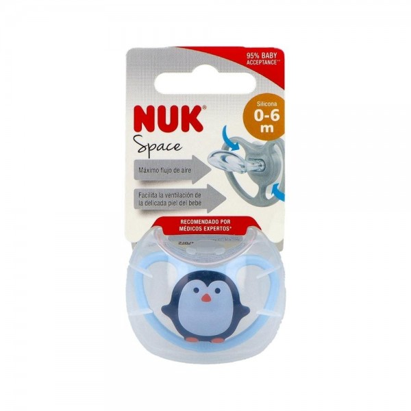 Chupete Nuk Space Sili Anat T/1 0-6 M 1 Un