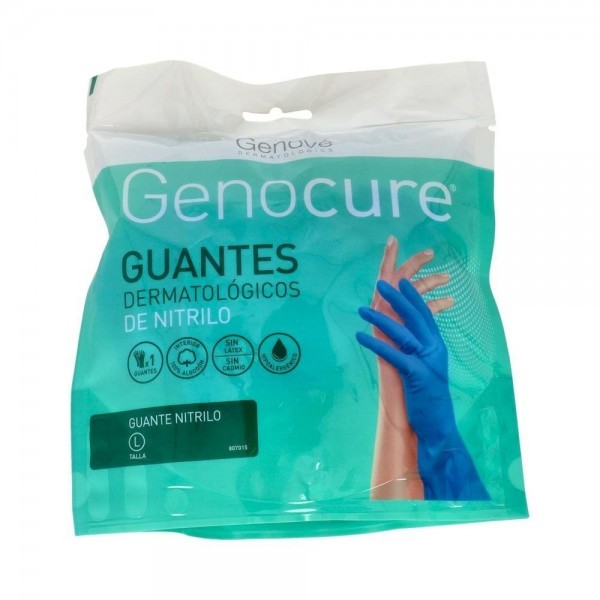 Guantes Derm Genocure Nitrilo T-L/8 2Uds