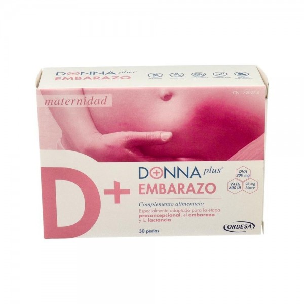 Donnaplus+ Embarazo 30 Perlas (Regalo Sachet Bellycalm)