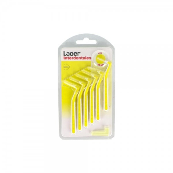 Cepillo Interdental Lacer Fino Angu Amarillo 6 U
