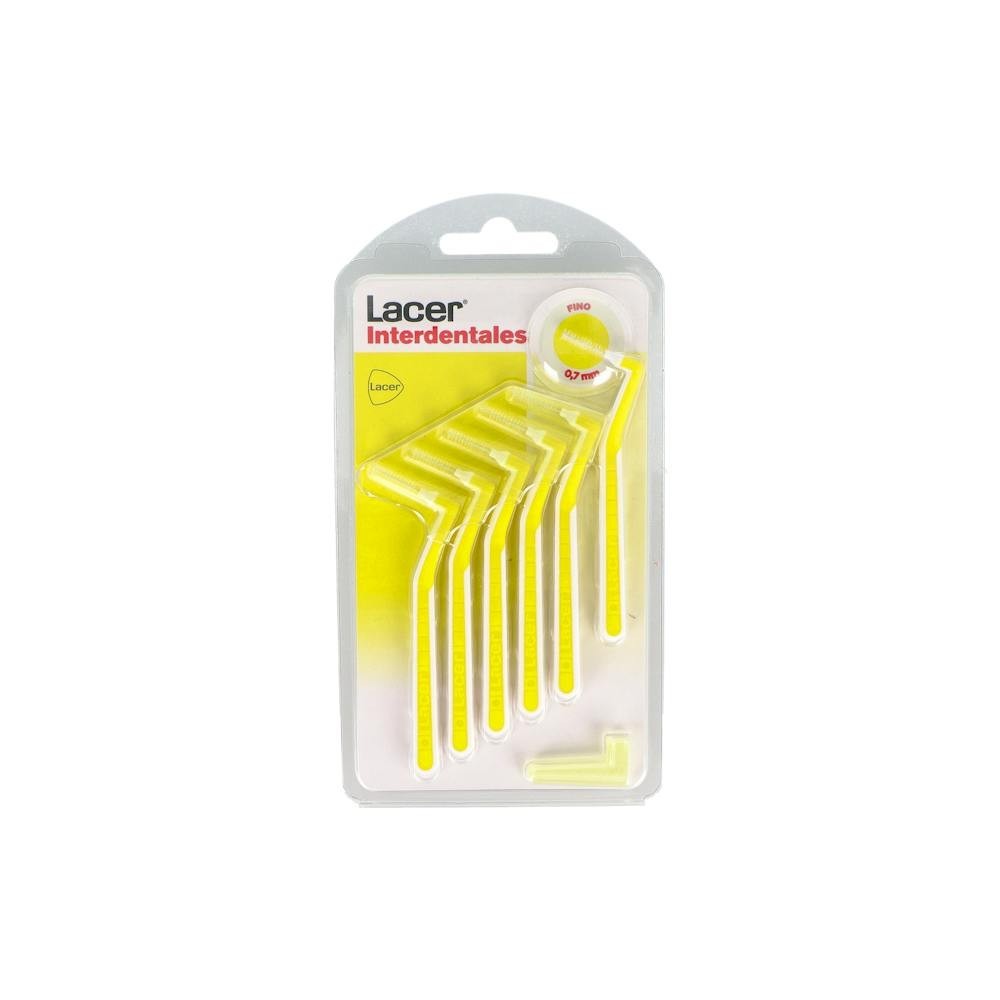 Cepillo Interdental Lacer Fino Angu Amarillo 6 U