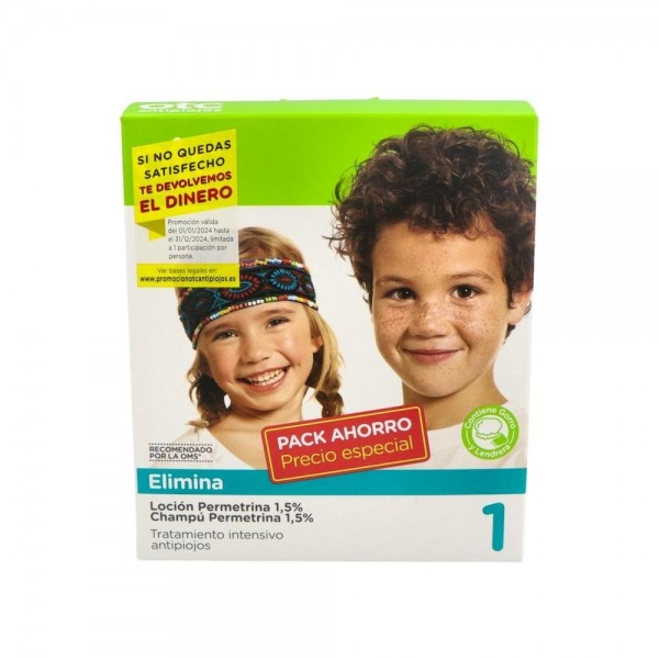 Otc Antipiojos Otc Pack Permetrina 1,5% Locion+Champu