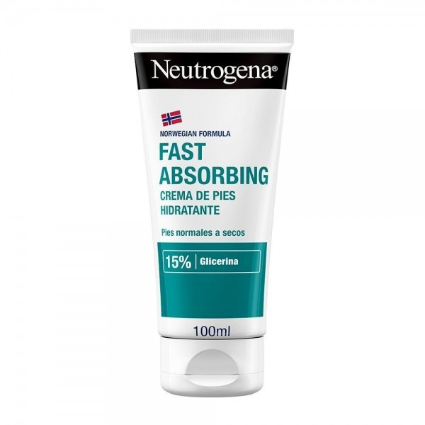 Neutrogena Fórmula Noruega Crema de Pies Absorción Inmediata (100 ml), crema hidratante para pies normales a secos, crema no gra