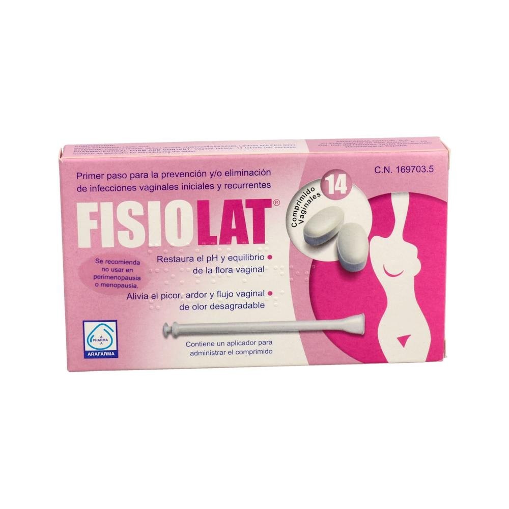 Fisiolat 250 Mg 14 Comp Vaginales