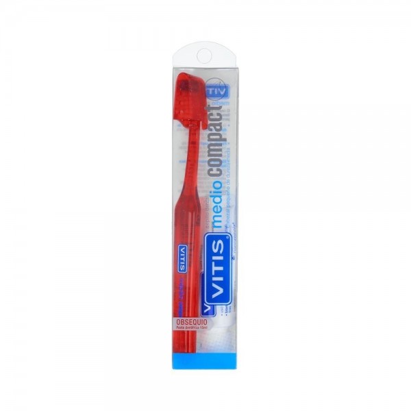 Cepillo Dental Vitis Compact Medio+Aloe 15 Ml