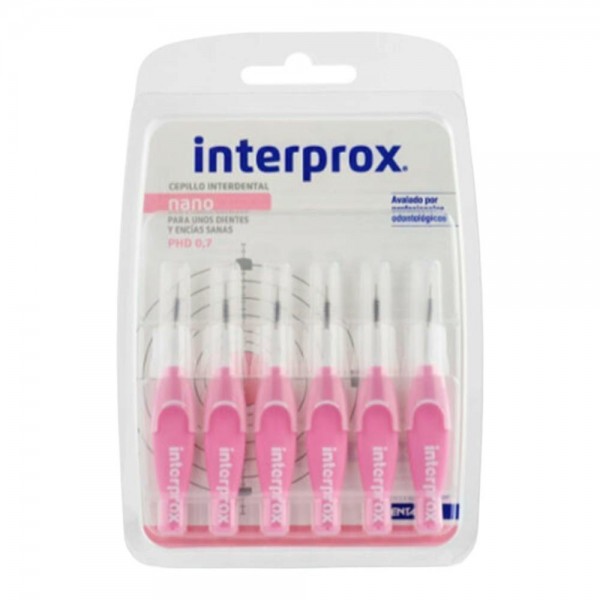 Cepillo Interdental Interprox 4G Nano Recto Rosa