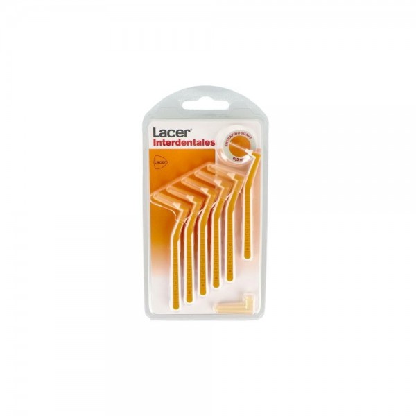 Cepillo Interdental Lacer Extrafino Angu Suave Naranja 6 U