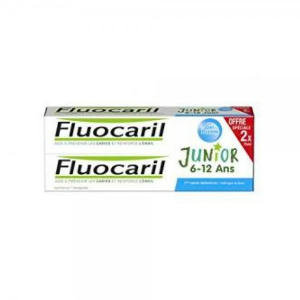 Fluocaril Junior Gel Bubble 6-12 Años 2X75 Ml