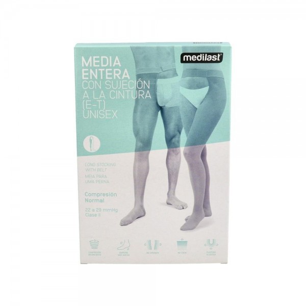 Panty Medilast Nor Suj Cint Der C/Punt Beige T/G 26-29 Cm...