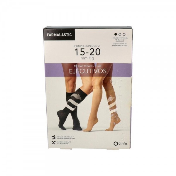 Farmalastic Calcetin Ejecutivo Lig Mmhg C/Punt T/L T: 24-26 P: 37-45 Nº 40-45