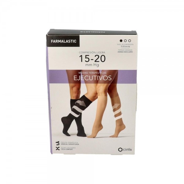 Farmalastic Calcetin Ejecutivo Lig Mmhg Negro T/M T:...