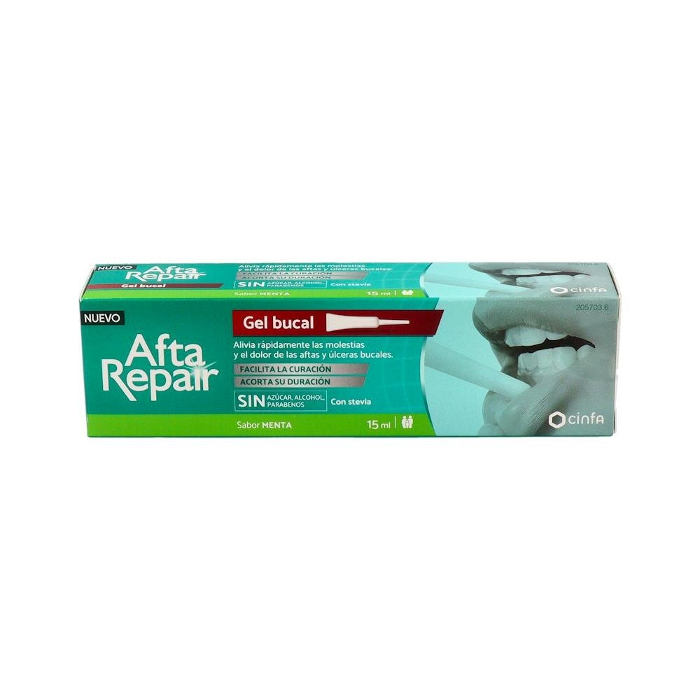 Afta Repair Gel Sabor Menta 15 Ml