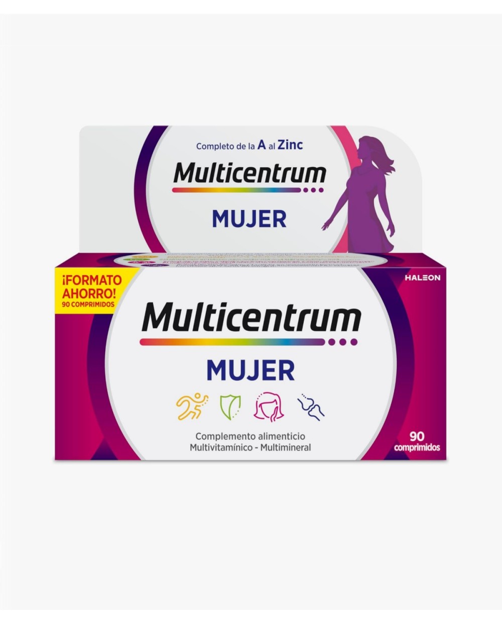MULTICENTRUM MUJER COMPLEMENTO ALIMENT 50+ VITAMINAS 90 COMP