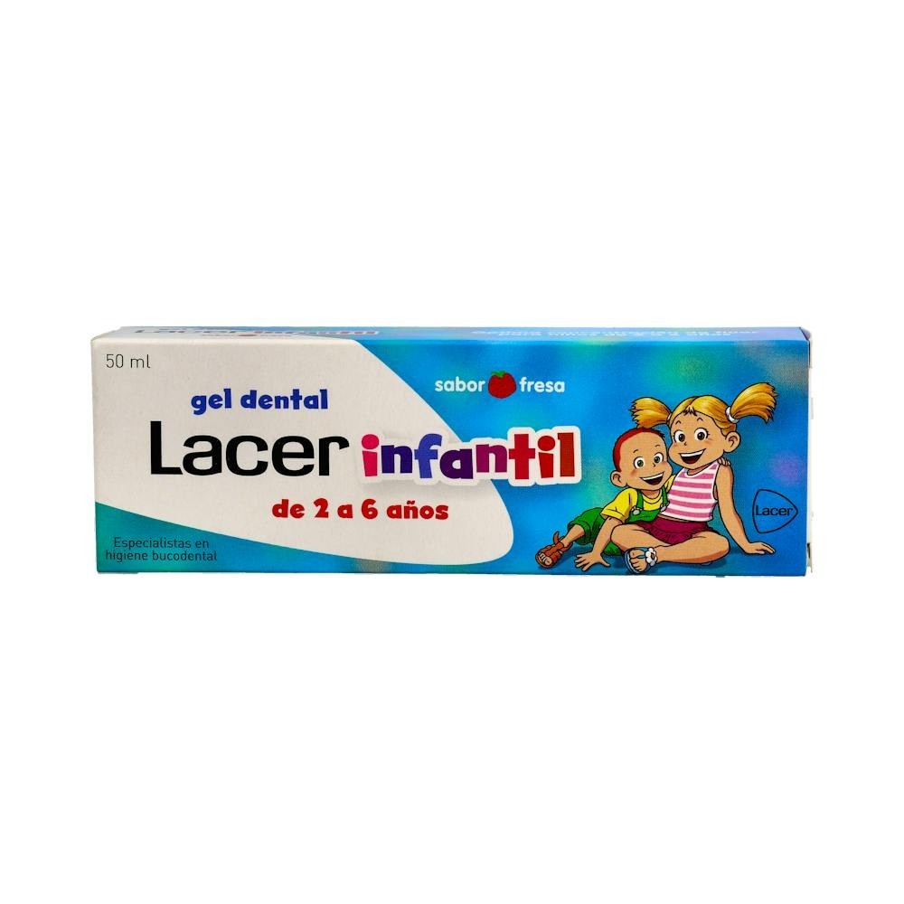 Lacer Gel Infantil Fresa 50 Ml 2 -6 Años