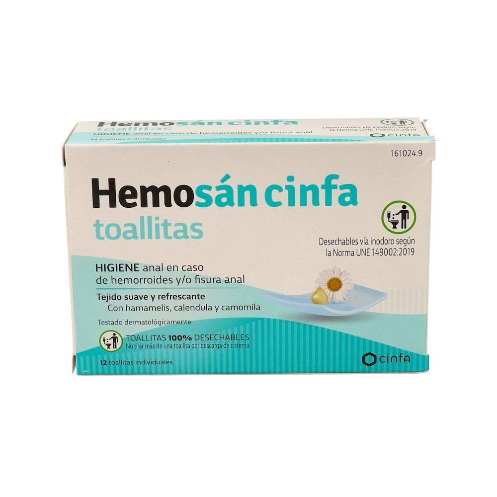 Hemosan Cinfa 12 Toallitas
