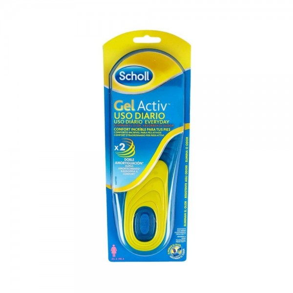 Plantillas Scholl Gel Activ Uso Diario Mujer