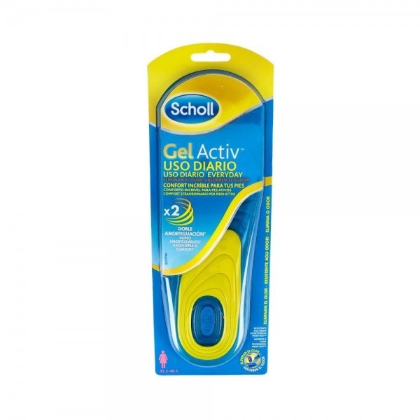 Plantillas Scholl Gel Activ Uso Diario Mujer