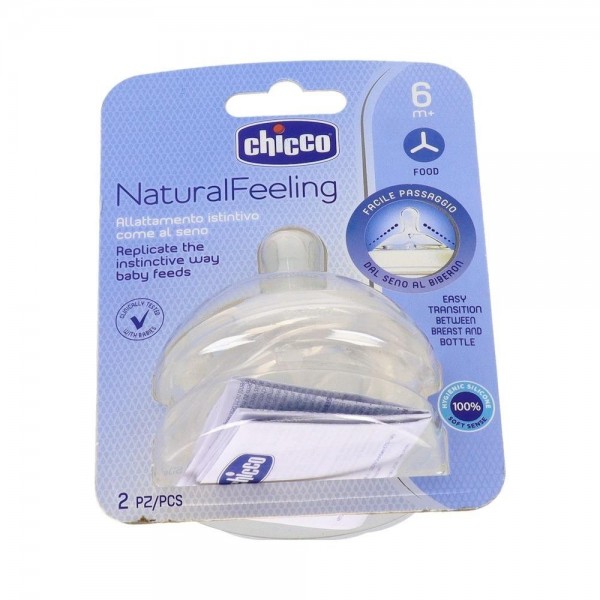 Tetina Chicco Nf Step Up 3 Sili B/Ancha + 6M Fl Papilla 2 Ud