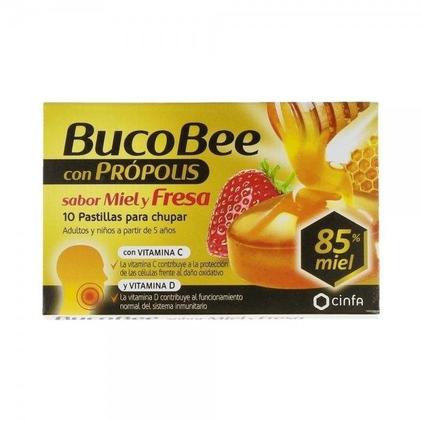 Bucobee Miel Fresa Propolis 10 Pasti