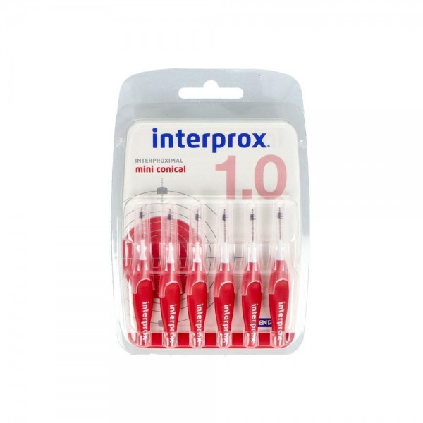 Cepillo Interdental Interprox 4G Mini Conico Recto Rojo 6 U