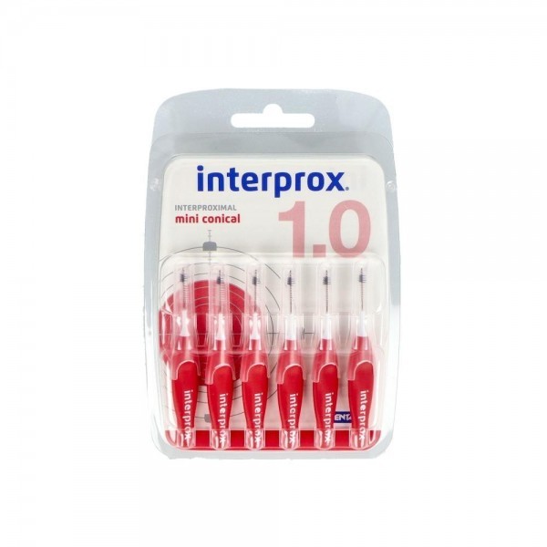 Cepillo Interdental Interprox 4G Mini Conico Recto Rojo 6 U