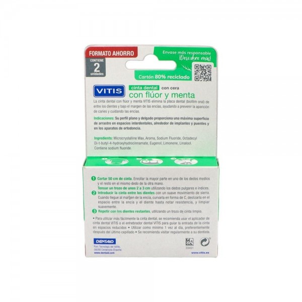 Vitis Pack Cinta Fluor/Menta 2X50M-V3C