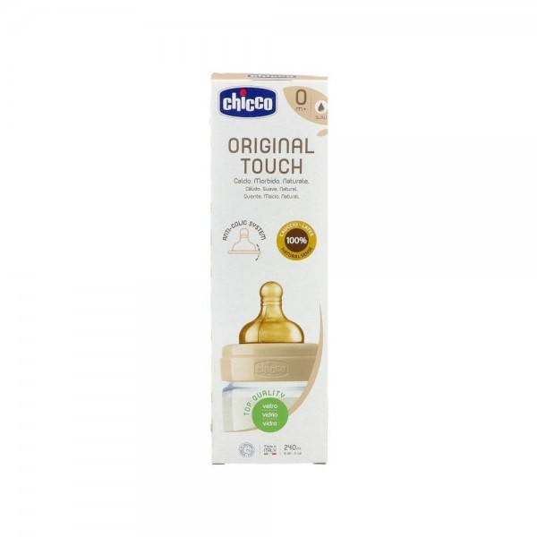 Biberon Chicco Orig.Touch Vidrio Neutro 240 Ml