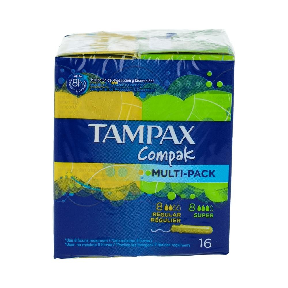 Tampon Tampax Compak Multipack 8+8