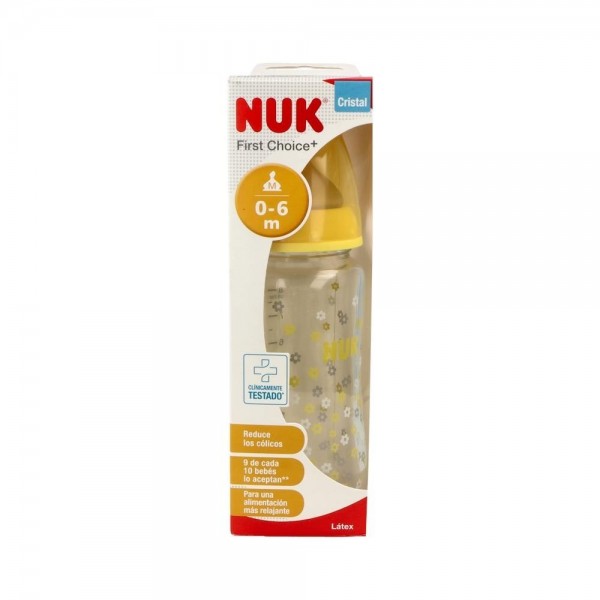 Biberon Nuk Cristal Cj Fc Lat 1M 240 Ml 1 U