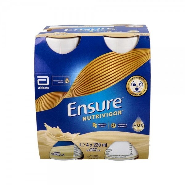 Ensure Nutrivigor Vainilla 4X220 Ml
