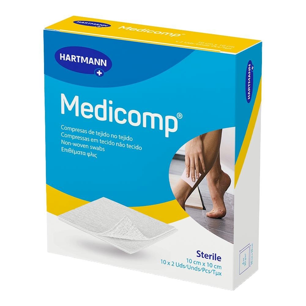 Medicomp gasa estéril 10x10 cm 20 uds