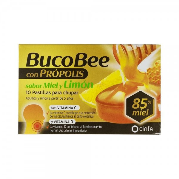 Bucobee Miel Limon Propolis 10 Pasti