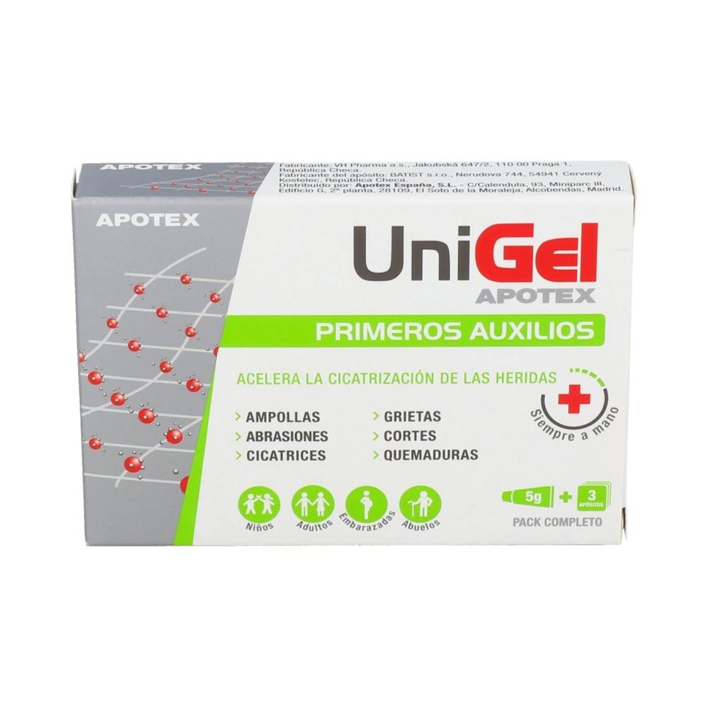 Unigel Apotex Prime Auxilios 5 G + 3 Apo