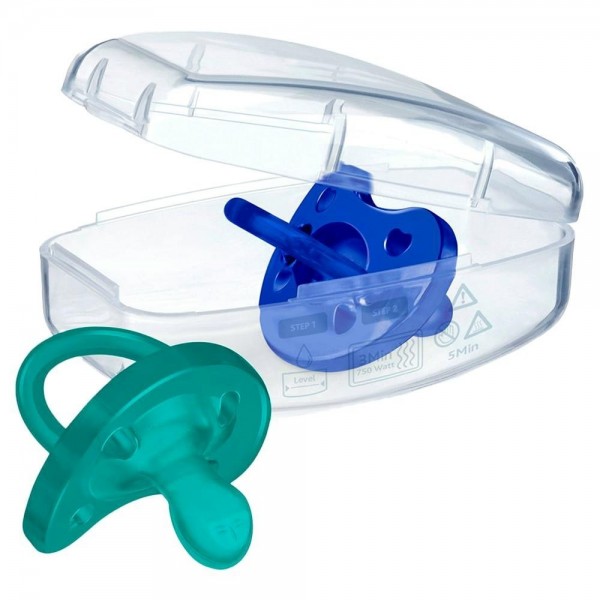 Chicco chupete Physio Soft azul 16-36m 2ud
