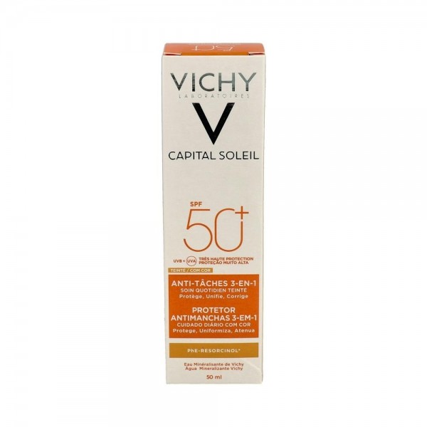 Vichy Idealsoleil F+50 3 En 1 Antimanch 50 Ml