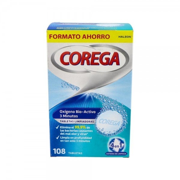 Corega Oxigeno Bio-Activo 108 Tab